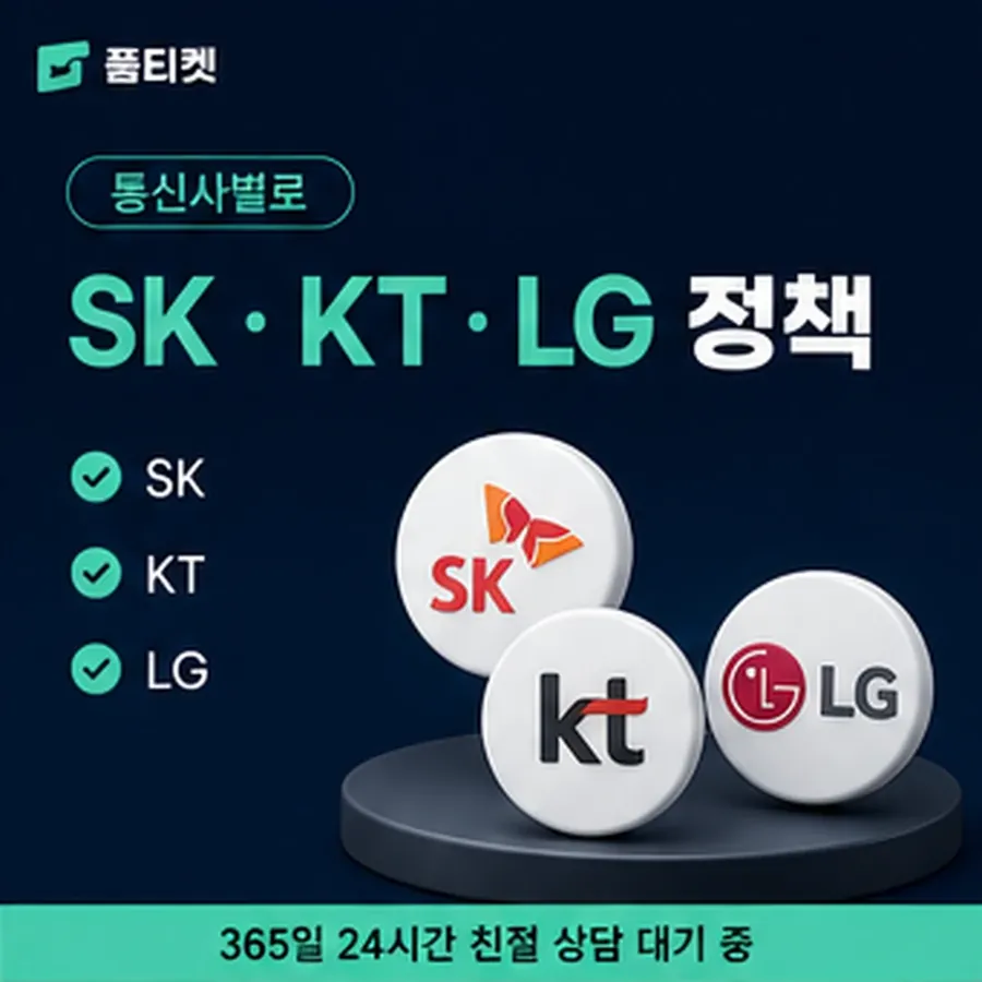 품티켓 유플러스 회선의 소액결제 미납 고지와 안내 순서 안내 이미지